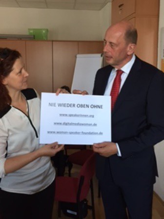 Besuch von Minister Wolfgang Tiefensee in der Geschäftsstelle des Landesfrauenrates Thüringen e.V.