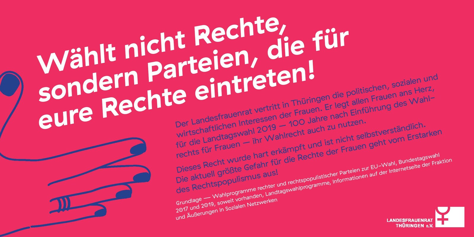 Postkarte: "Rechts ist keine Alternative" Landtagswahl 2019 3