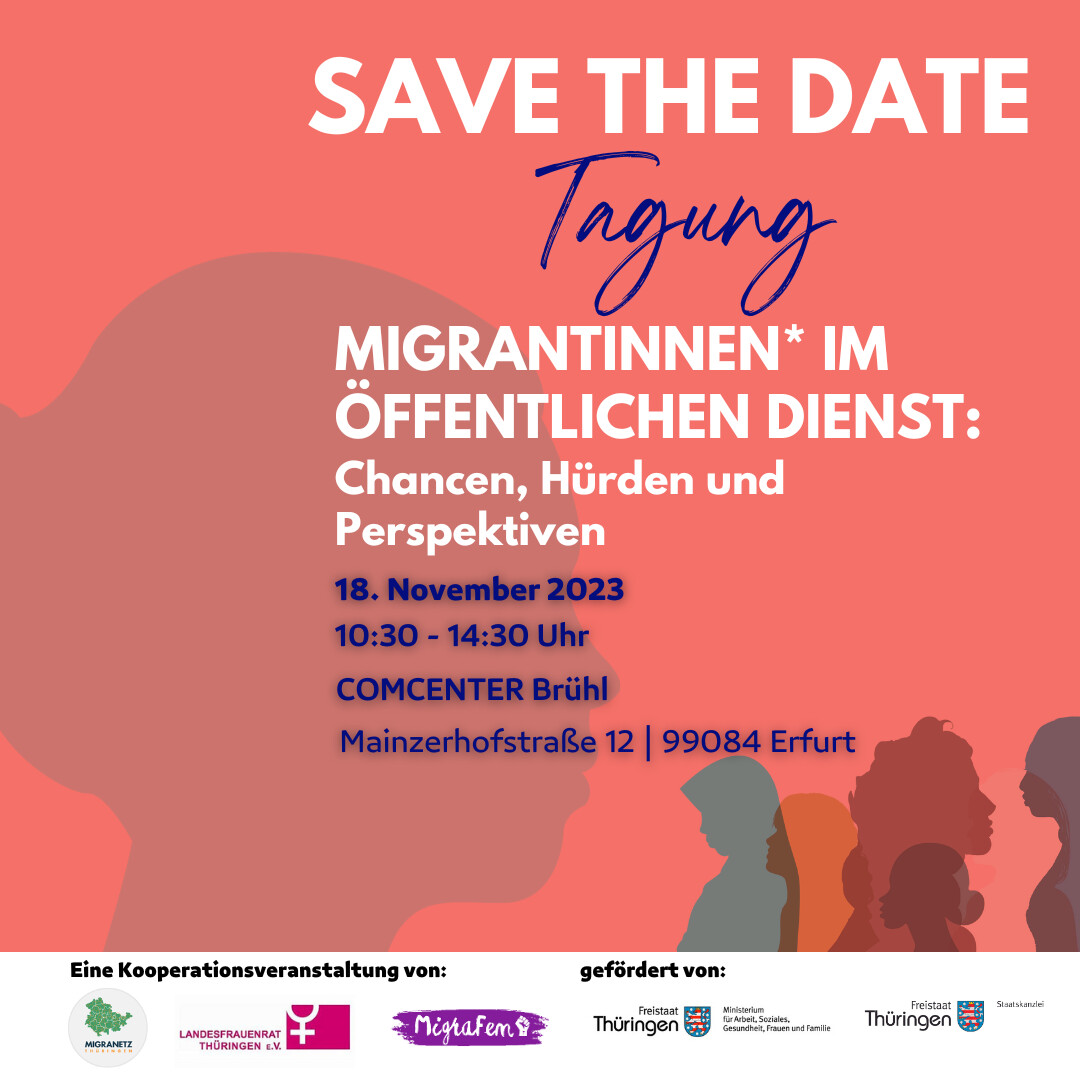 Save the Date Tagung 18.11.23, MigraNetz Thüringen