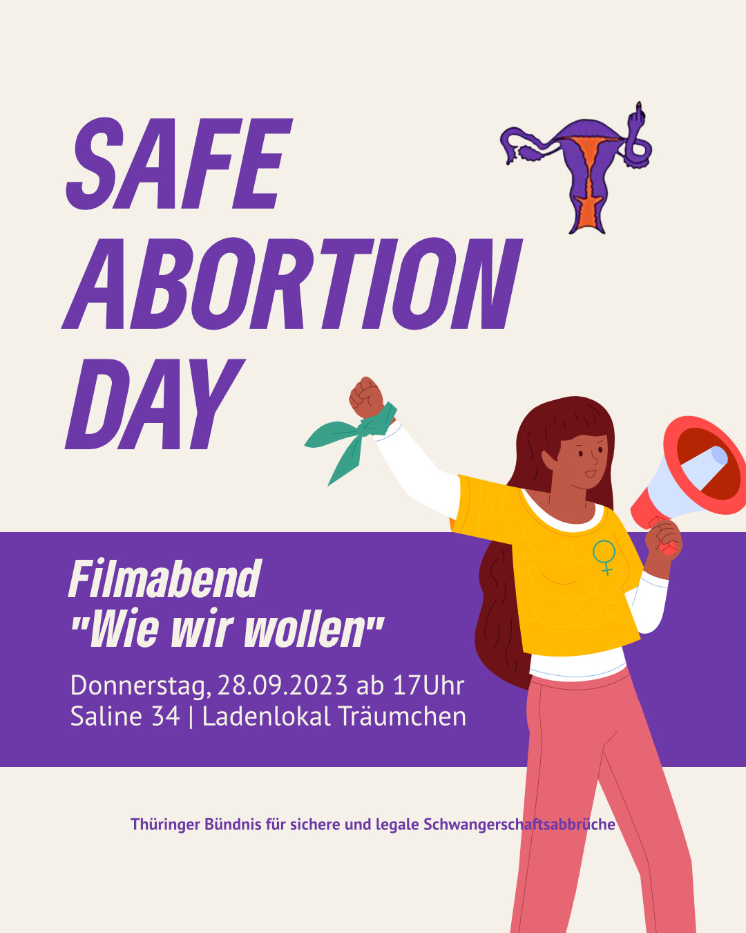 Safe Abortion Day 2023, Thüringer Bündnis für sichere und legale Schwangerschaftsabbrüche