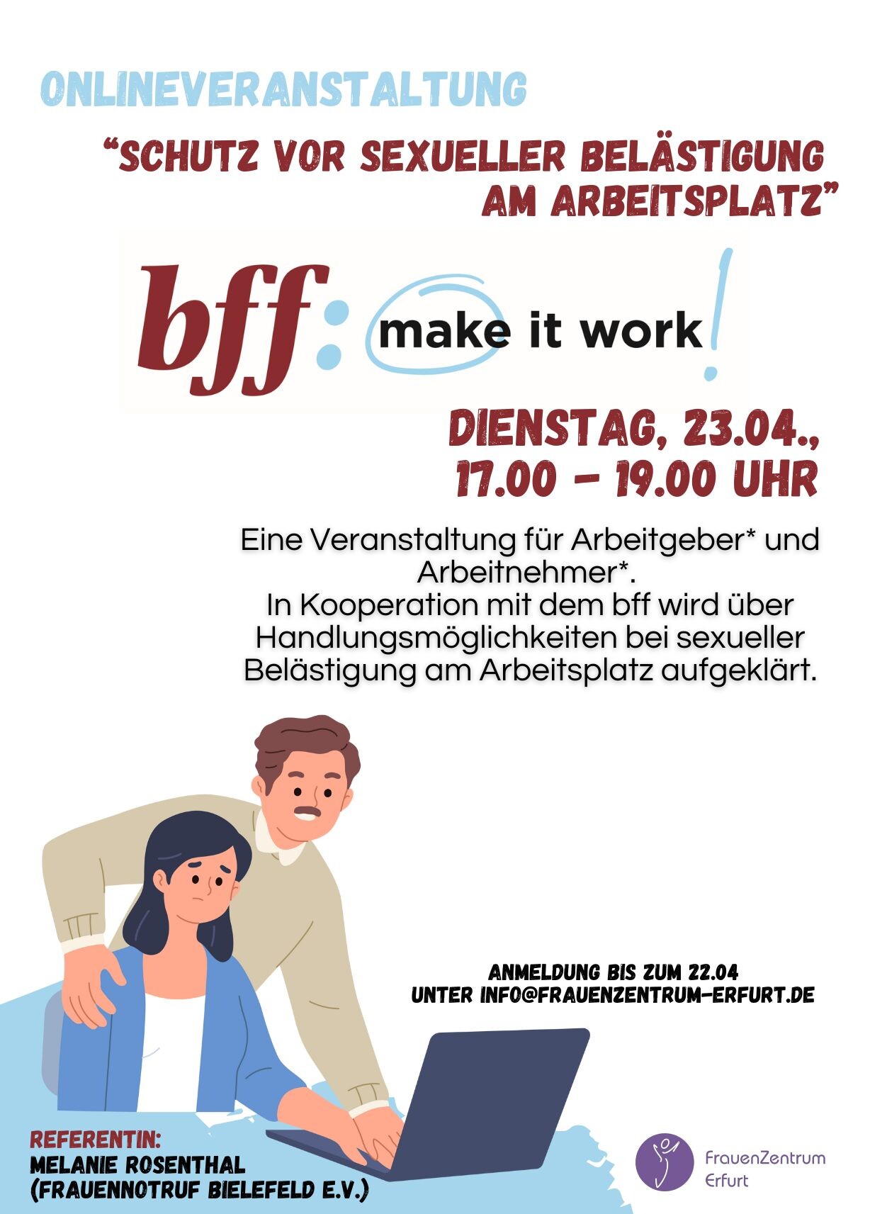 Flyer make it work, Frauenzentrum EF